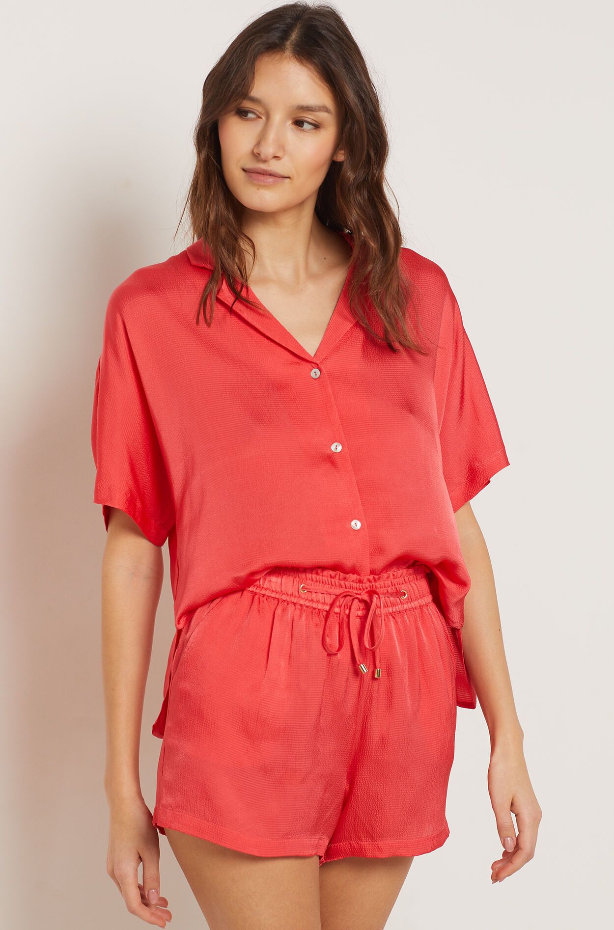 Etam Silk Sleeping Shirt Satin Short Pyjama Etam Etam Pajama